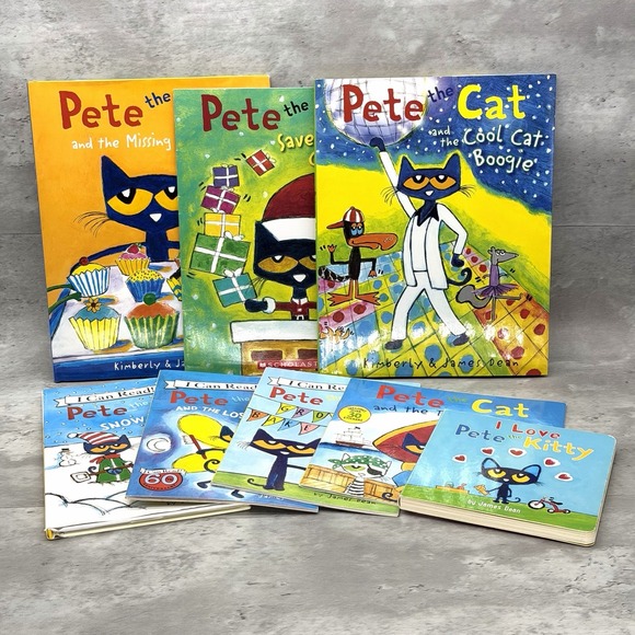 Other - Lot of 8 Pete the Cat Picture Books by Kimberly & James Dean PB & HC Mix